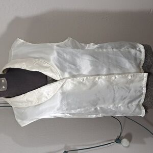 Private Luxuries XL Vintage Polyester Tank Sleep Top Button Down Y2k